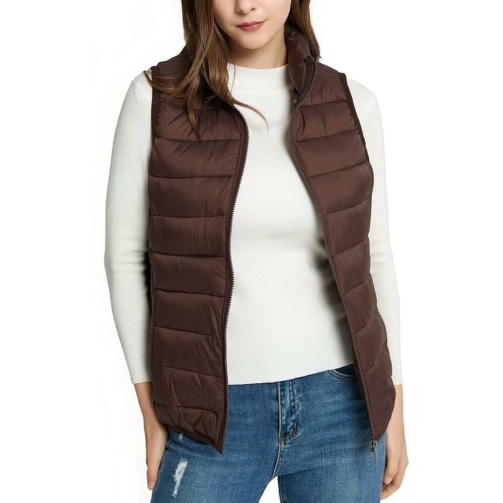 Alpine Swiss Jodie Womens Puffer Vest Warm Light Down Alternative Insulated Vest